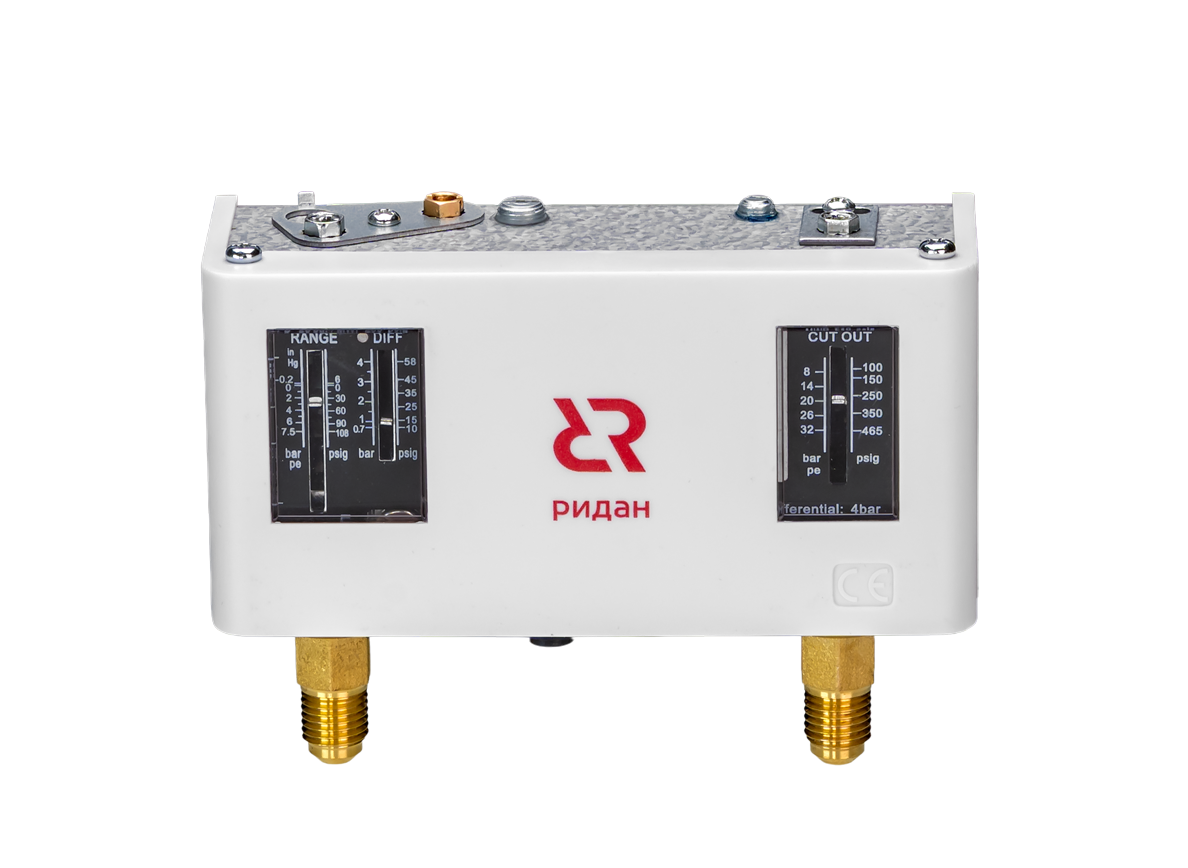 Ридан 070-124166R — Реле давления двухблочные KP15, диапазон регулирования -0,2-7,5 / 8-32 бар