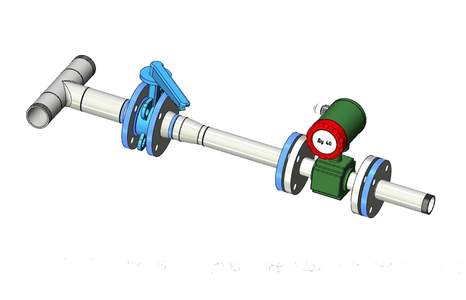 Ридан FM200C250 — Узел проверки расхода огнетушащего вещества Ду250 с ВСХН Ду200