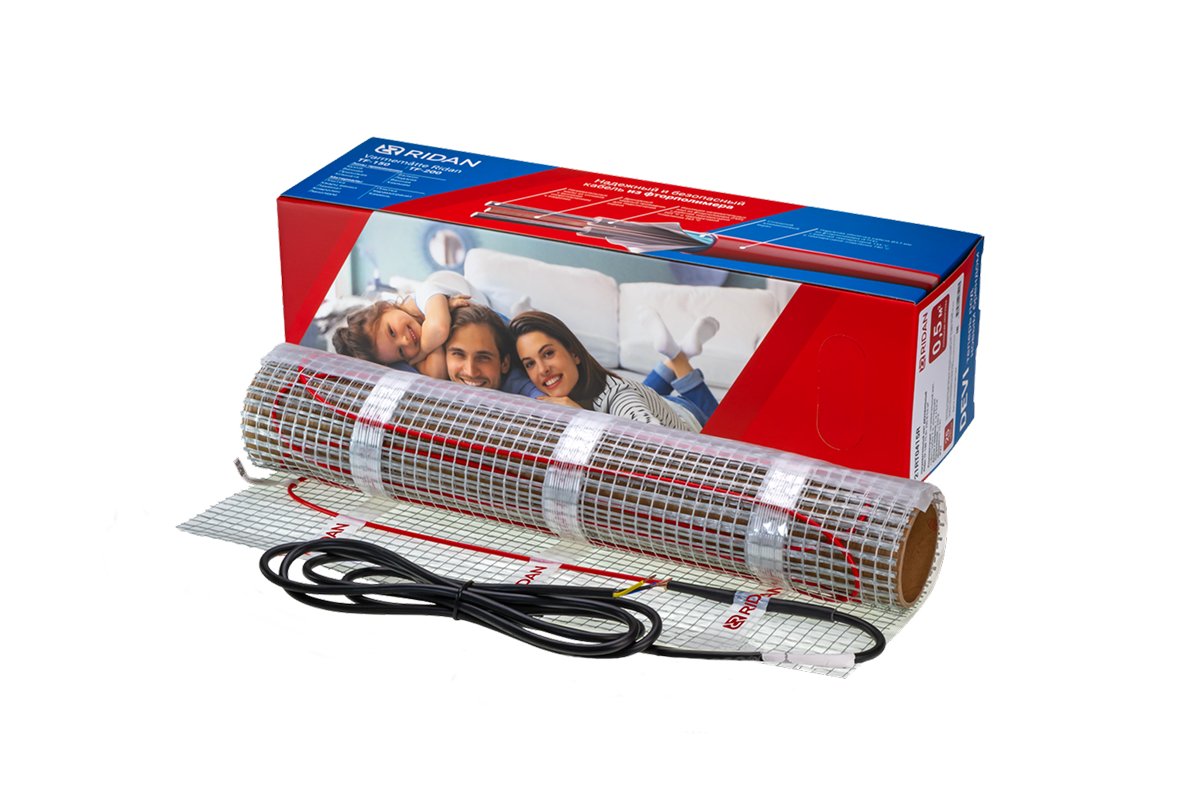 21RT0417R — Ridan TF-150 нагревательный мат 225 Вт, 230 В, 1,5 м²